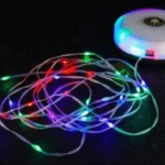 Ghirlanda luminosa portatile e retrattile con manovella